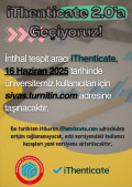 iThenticate 2.0'a Geçiyoruz